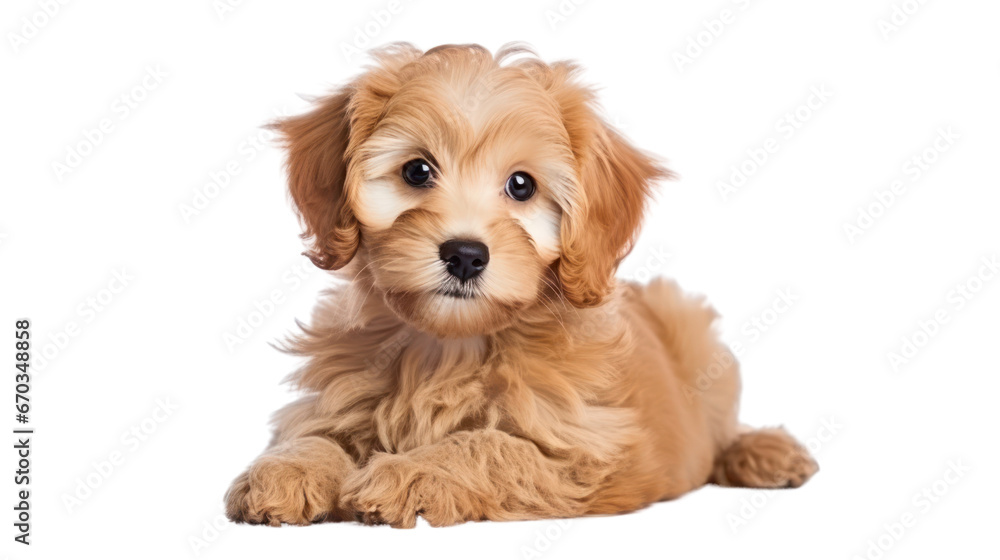 puppy on the transparent background