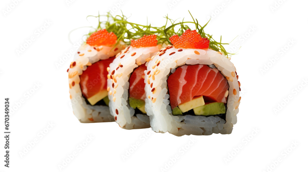 sushi Japanese food on the transparent background sushi Japanese food on the transparent background
