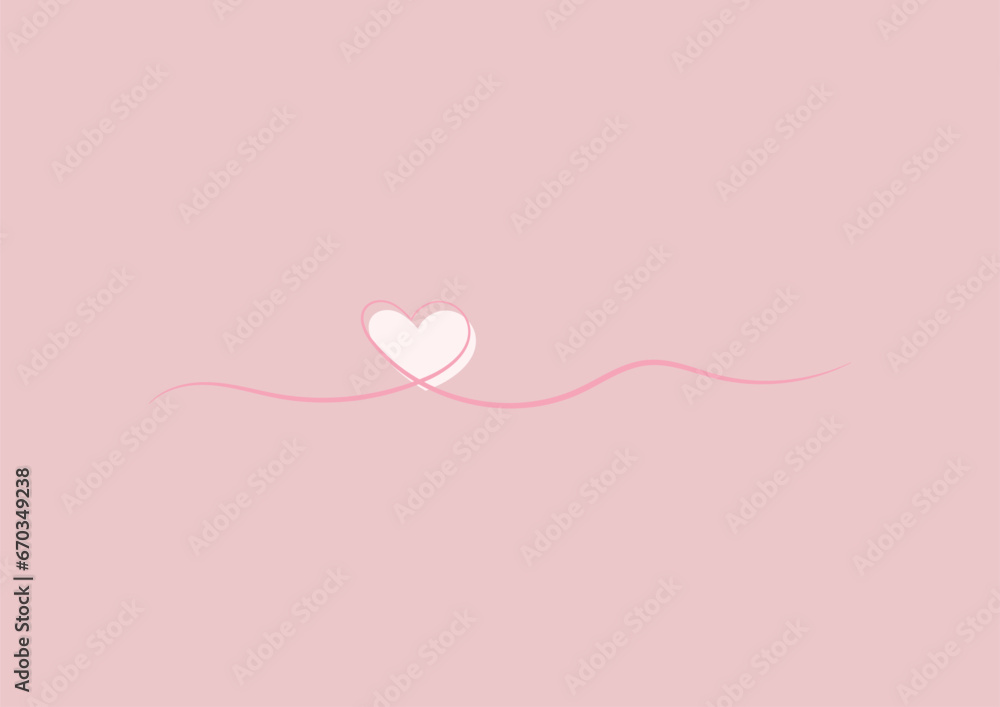 pink background with heart love