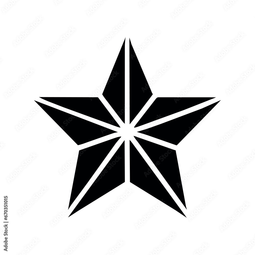 Obraz premium christmas star icon design