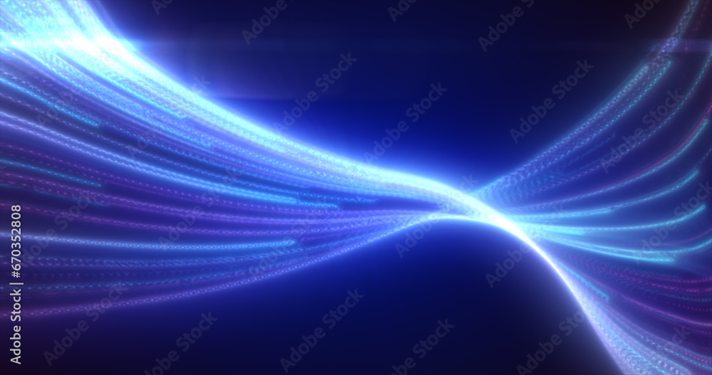 Abstract blue glowing flying waves from lines energy magical background Abstract blue glowing flying waves from lines energy magical background