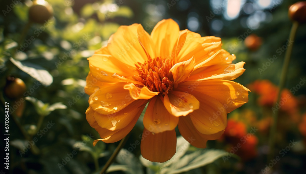 A vibrant bouquet of colorful flowers brightens the meadow generated by AI A vibrant bouquet of colorful flowers brightens the meadow generated by AI