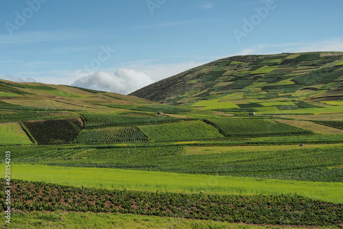 Landscape in the middle of the Peruvian Andes
