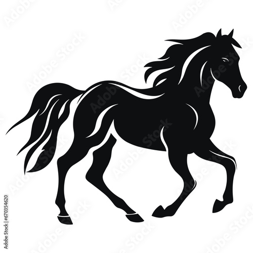Horse Silhouette Logo. SVG Vector Illustration © Sulthan Vector