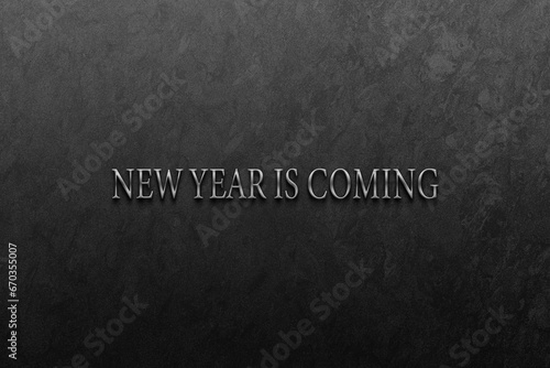 Amazing New Year is coming text illustration design