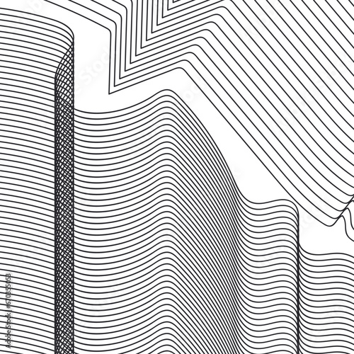 striped texture is divided into two main masses