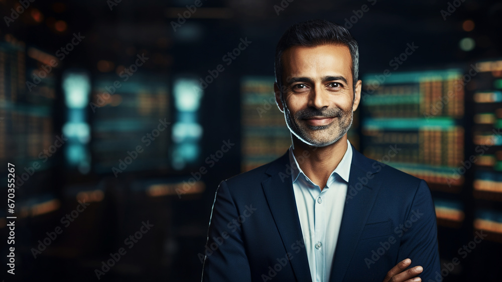 Portrait of an Indian businessman in an office