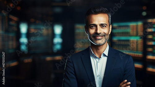 Portrait of an Indian businessman in an office