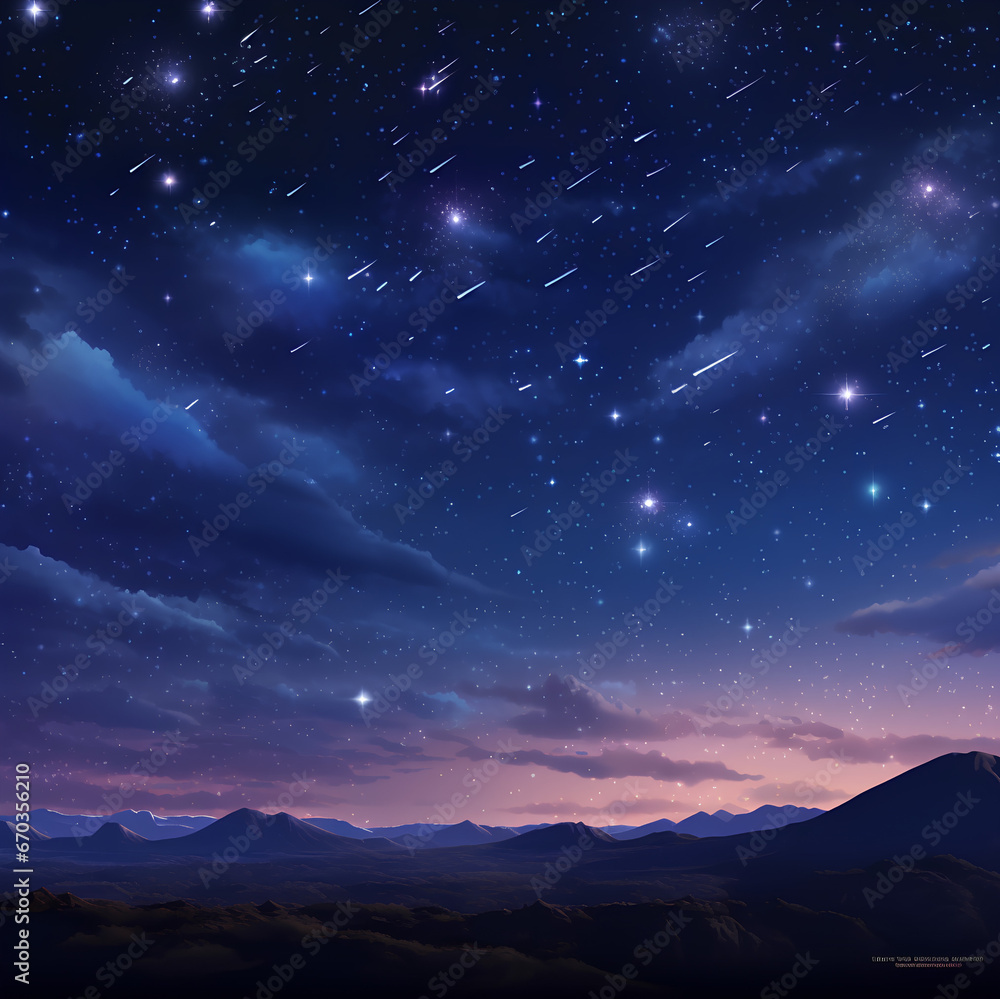starry night sky (Generative AI)