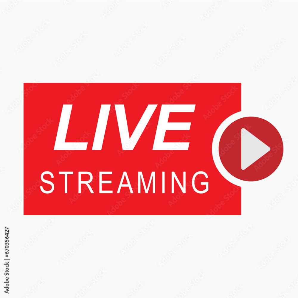 Live Streaming Icon. Broadcast Direct Symbol - Vector. Live Streaming Icon. Broadcast Direct Symbol - Vector.