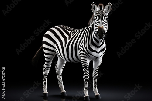 zebra isolated on white generative ai © yusmahendra0408