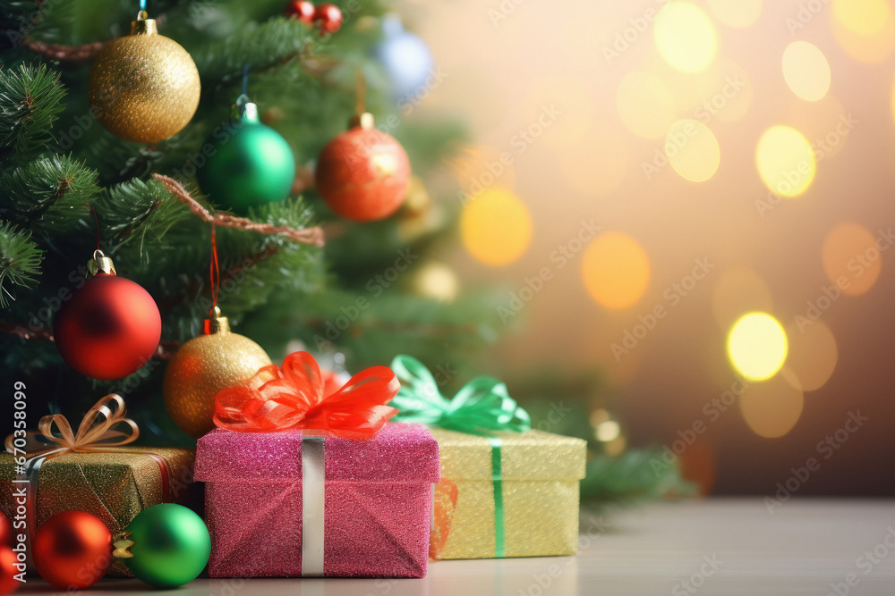 Gift boxes arrange with christmas festival background. Gift boxes arrange with christmas festival background.