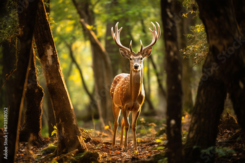 deer in the woods generative ai