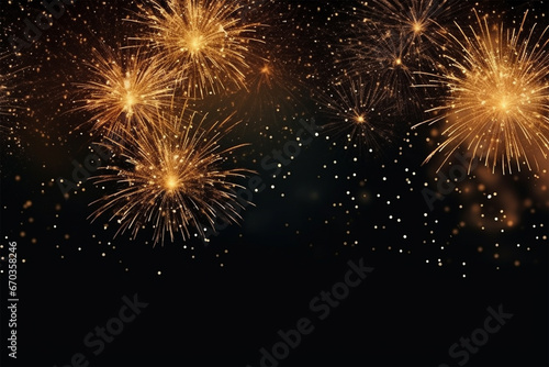 fireworks in the night sky generative ai