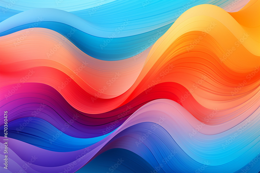 abstract colorful wave background generative ai abstract colorful wave background generative ai