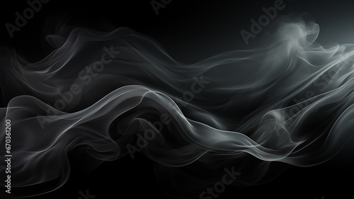 clouds of white smoke on a black background texture