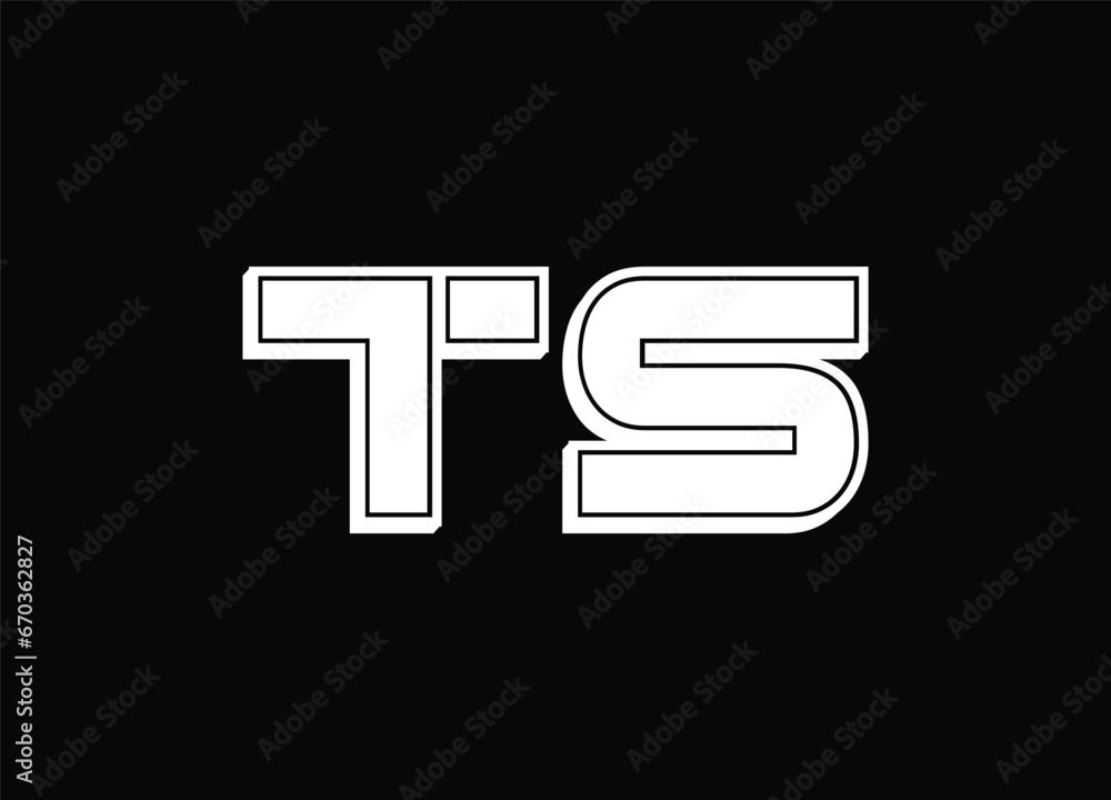 TS letter logo and monogram logo TS letter logo and monogram logo
