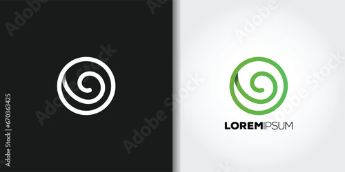 curly green logo