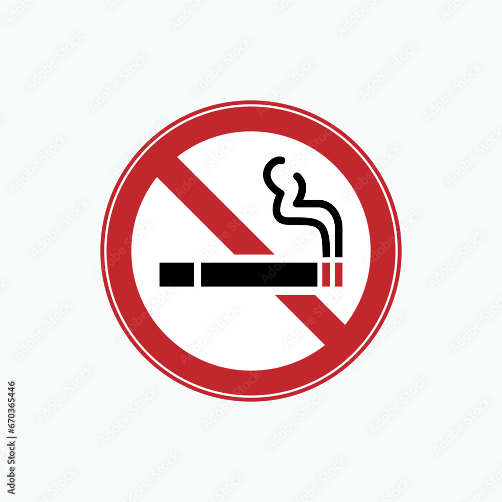 No Smoking Icon. Bad Habit. Unhealthy Symbol. Applied for Design, Presentation, Website or Apps Elements - Vector. No Smoking Icon. Bad Habit. Unhealthy Symbol. Applied for Design, Presentation, Website or Apps Elements - Vector.