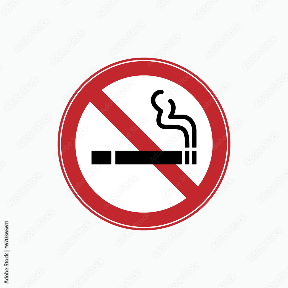 No Smoking Icon. Bad Habit. Unhealthy Symbol. Applied for Design, Presentation, Website or Apps Elements - Vector. No Smoking Icon. Bad Habit. Unhealthy Symbol. Applied for Design, Presentation, Website or Apps Elements - Vector.