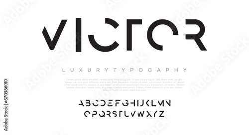 VECTOR Minimal modern alphabet fonts. Typography minimalist urban digital fashion future creative logo font. vector illustration