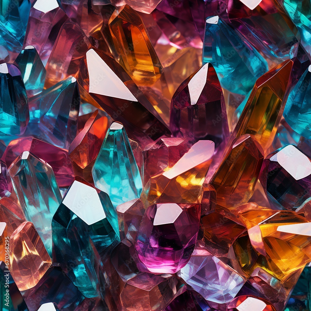 rainbow Crystal close up. seamless image rainbow Crystal close up. seamless image