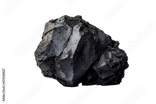 raw coal on an isolated transparent background
