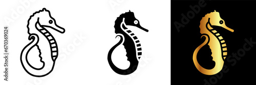 The Seahorse icon embodies the grace and uniqueness of these fascinating marine creatures.