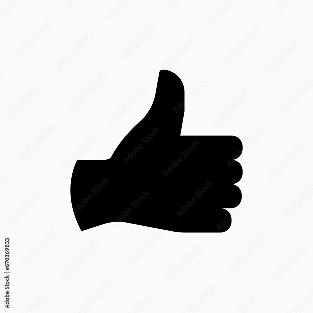 Thumb Up Icon. Like, Agree Symbol - Vector. Thumb Up Icon. Like, Agree Symbol - Vector.