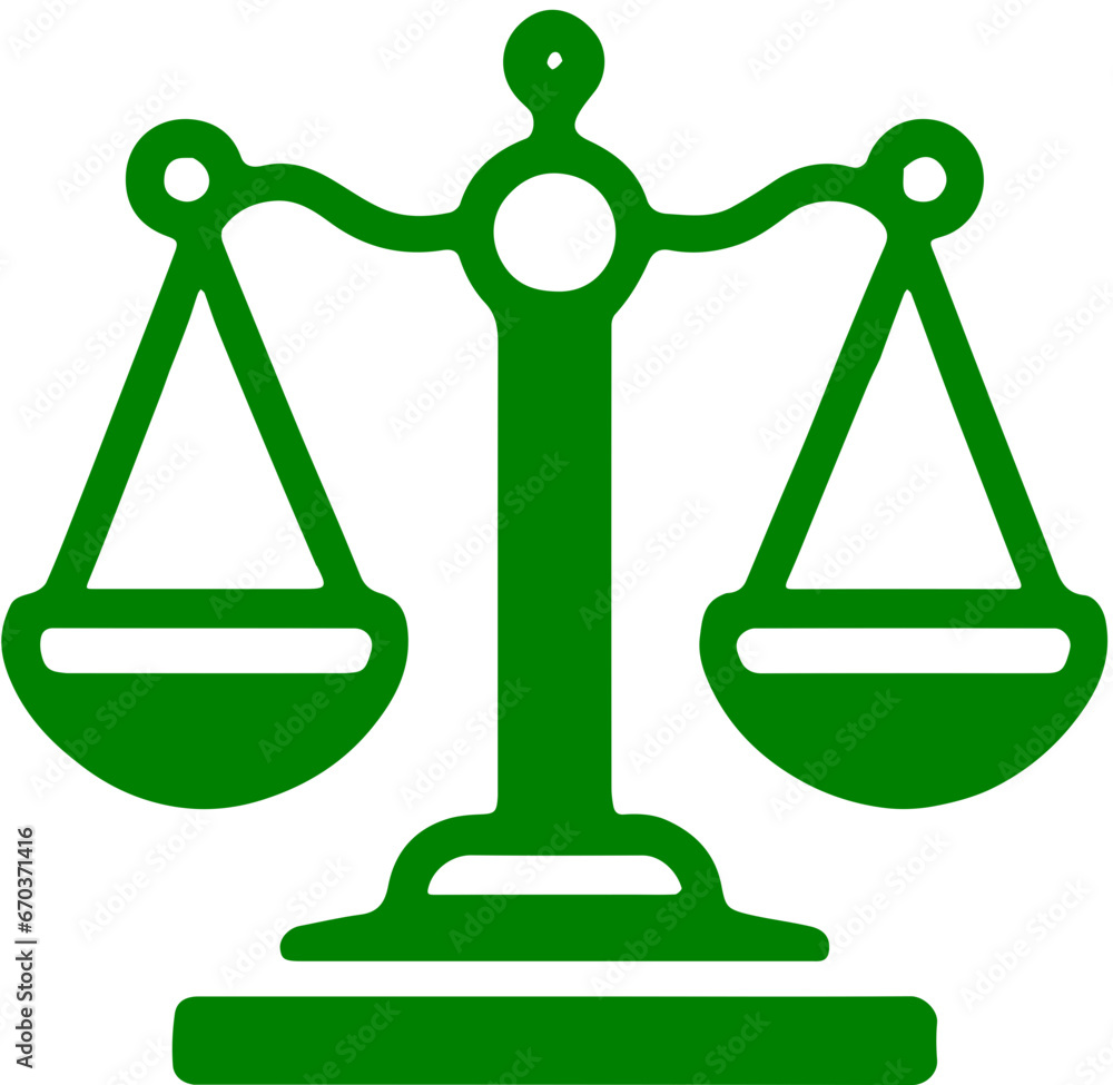 Scale of justice Scale of justice