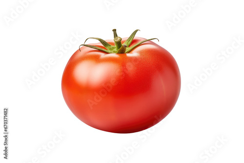 fresh tomato on isolated transparent background