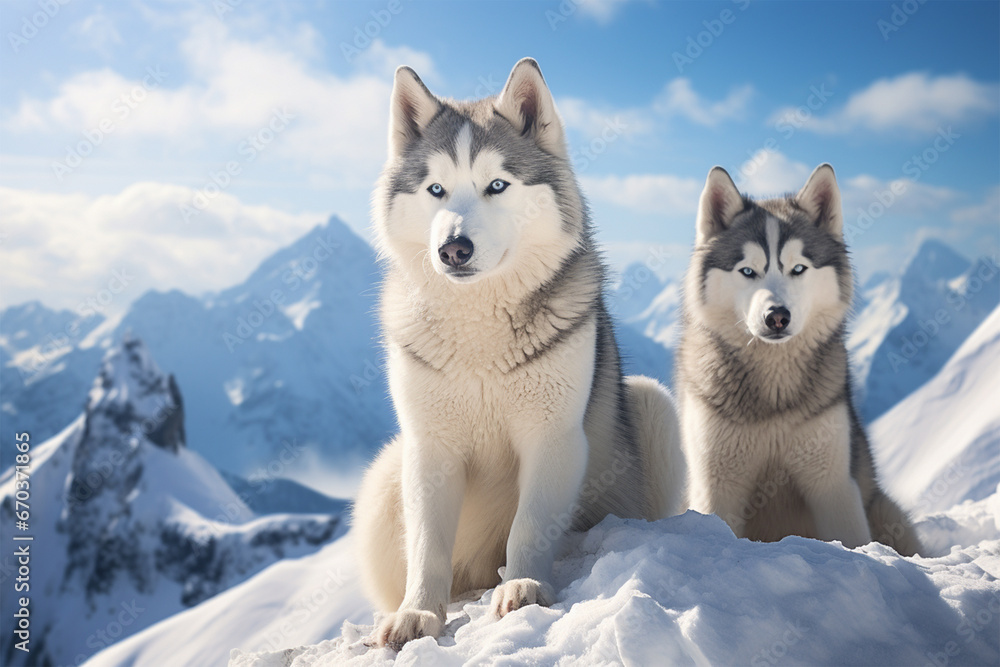 husky in the snow generative ai husky in the snow generative ai