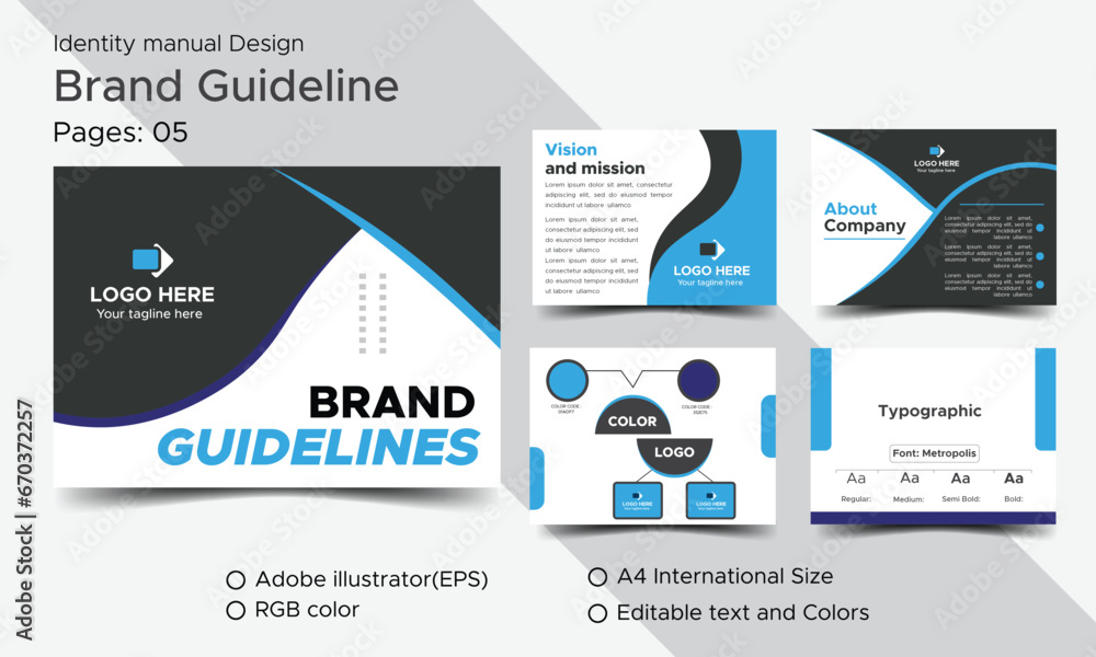 Clean Brand Guidelines Presentation Layout Design
Clean Brand Guidelines Presentation Layout Design