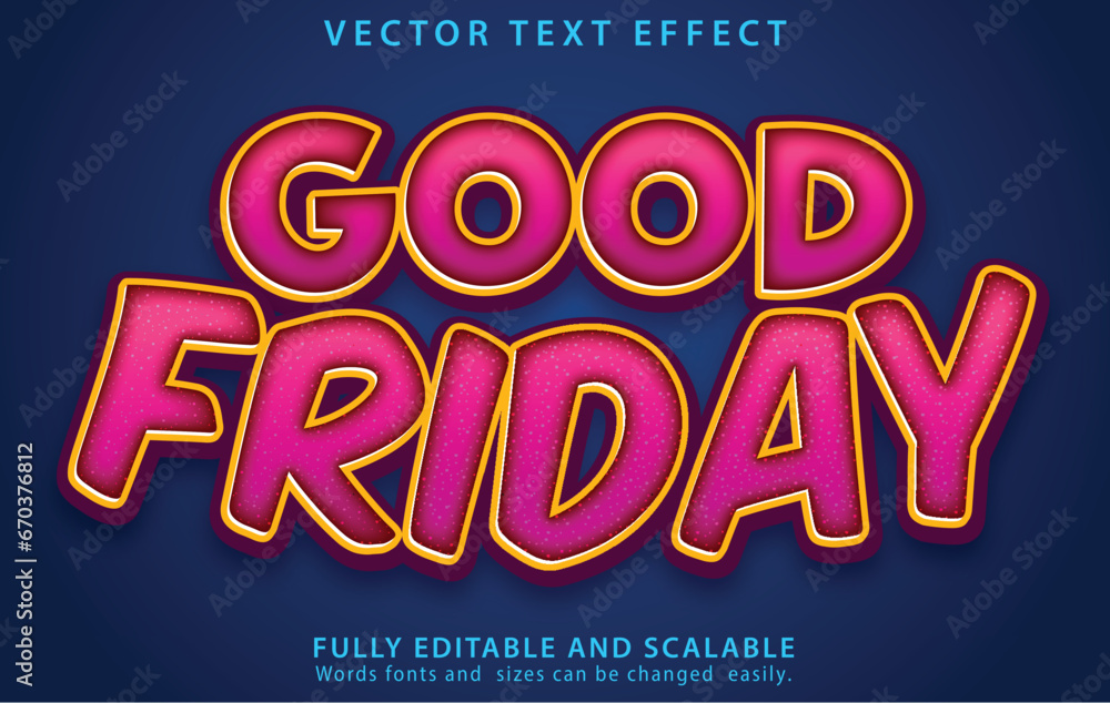 vector good Friday poster