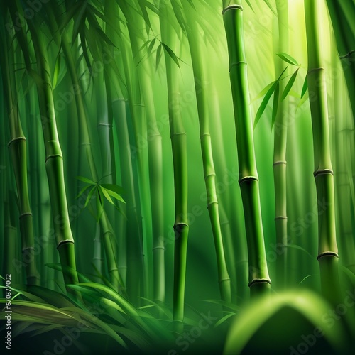 bamboo forest illustration background