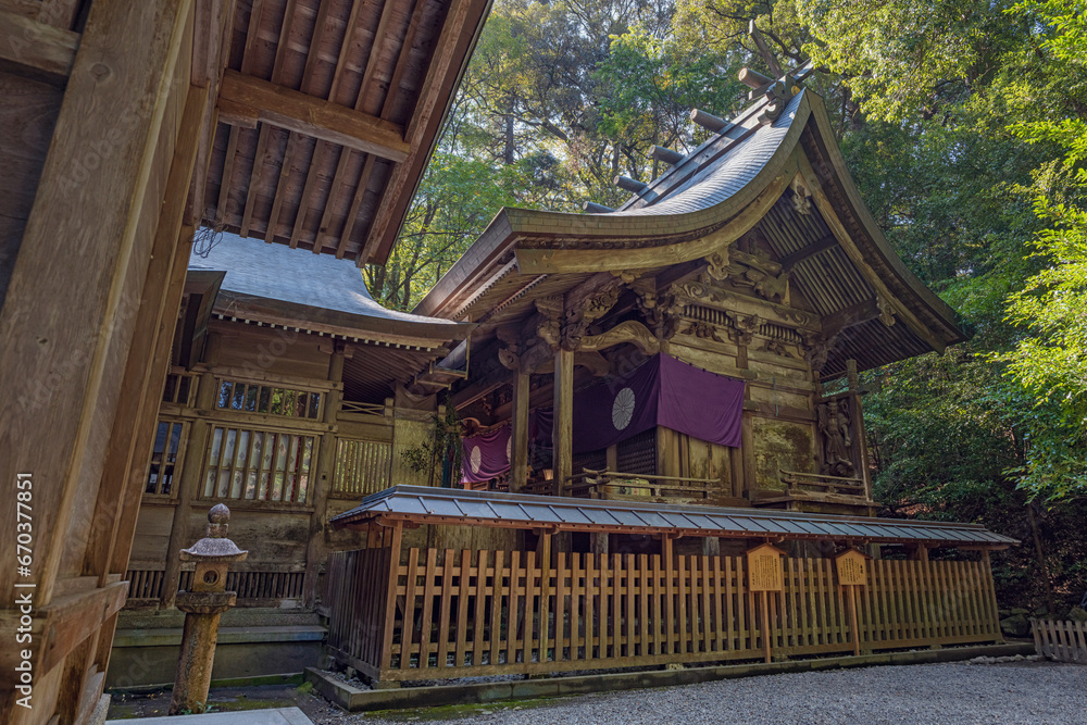 Fototapeta premium 宮﨑 高千穂神社 本殿