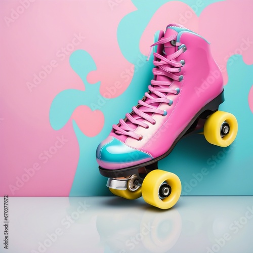 roller skating equipment background