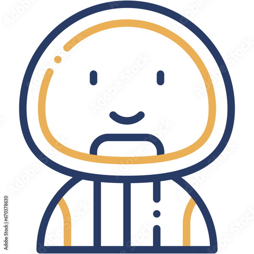 Vector Icon Cosmonaut, Sci-Fi, Cosmonaut, Science Fiction, User, Avatar