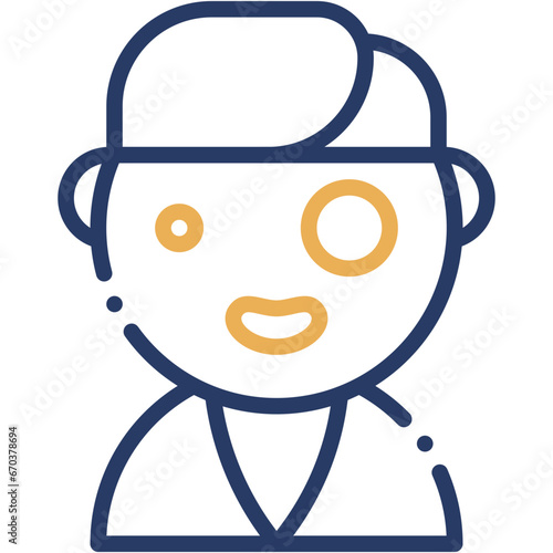 Fotografie Vector Icon Mutant, Super Power, Cultures, Superhero, User, Avatar