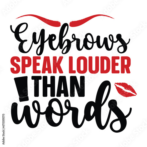eyebrows speak louder than words