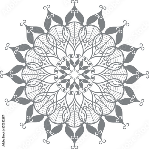 Elegant mandala background vector illustration design. pattern Unique mehndi designs symbol for meditation yoga logo,henna design,muslim wedding ornament, hindu tattoo ,healing logo,villa logo,wellnes