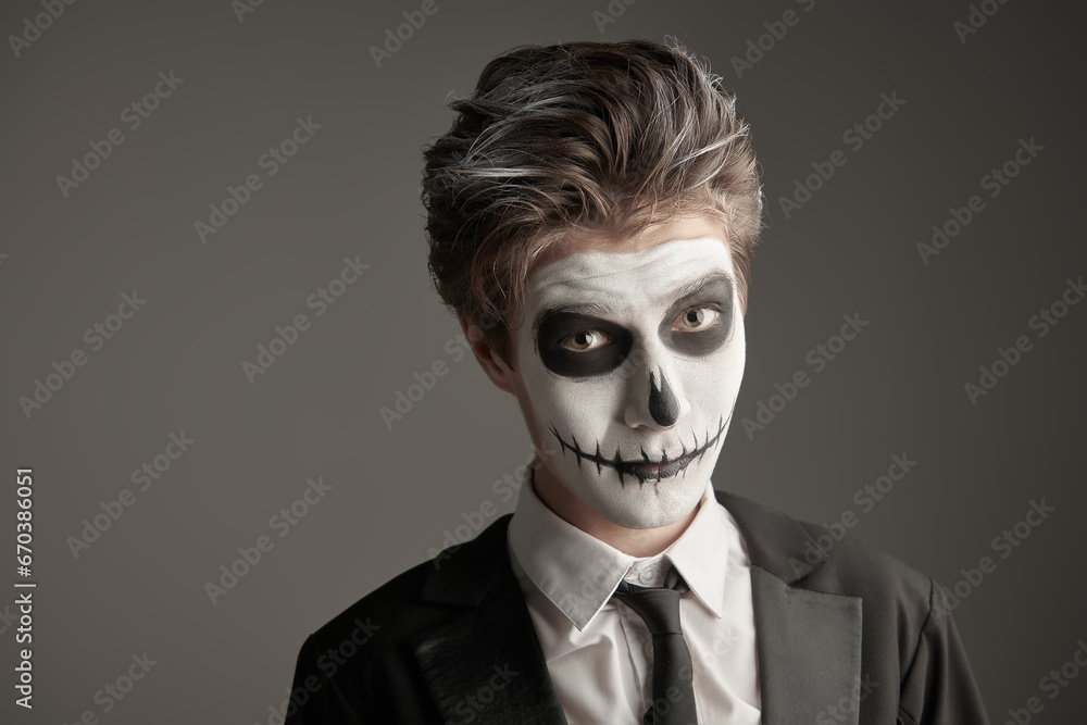 Fototapeta premium makeup of skeleton