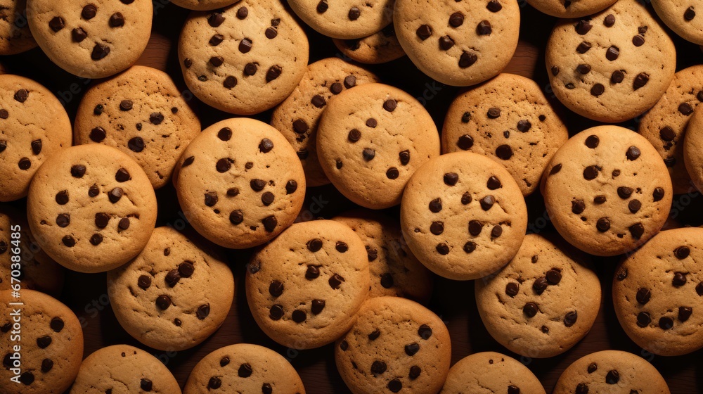 Cookies background, AI generated Image