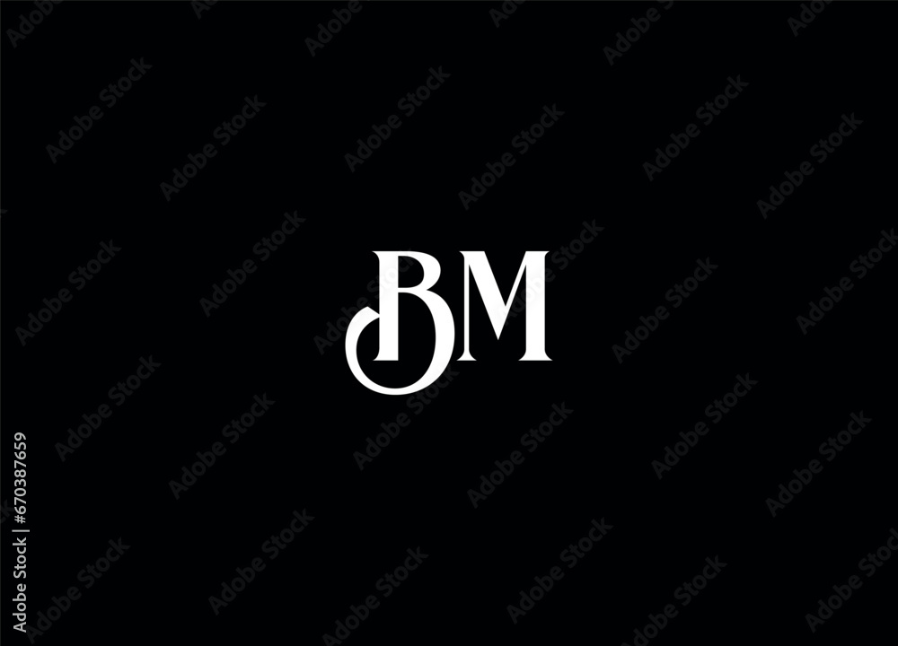 BM letter logo design and initial logo BM letter logo design and initial logo