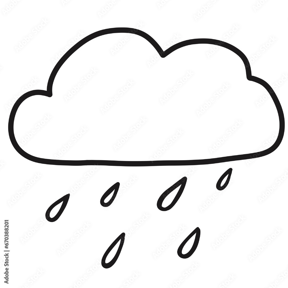 Rain cloud outline Rain cloud outline