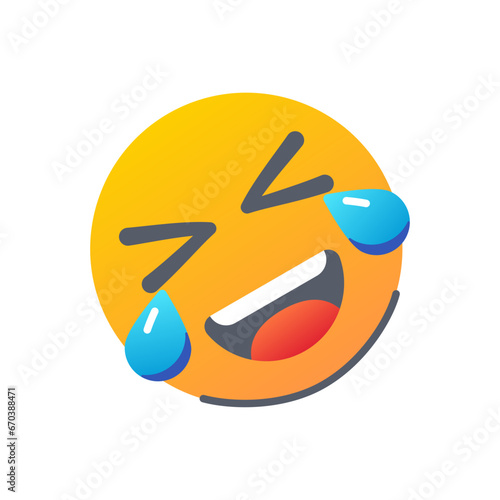 rolling laugh emoji icon