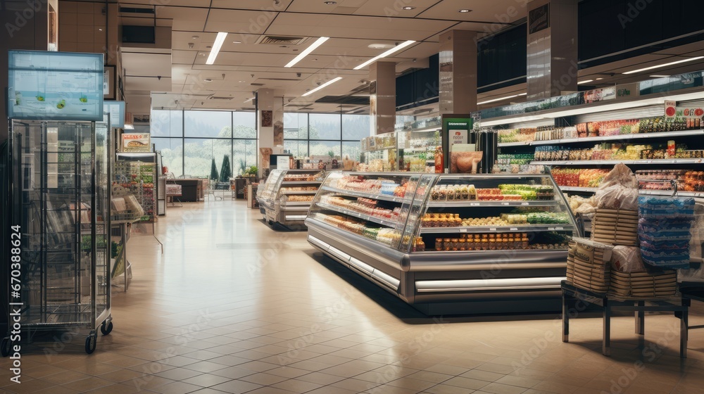 Obraz premium Supermarket, AI generated Image