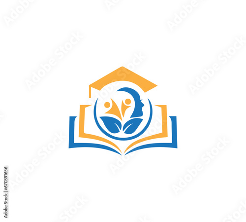 Education logo design vector