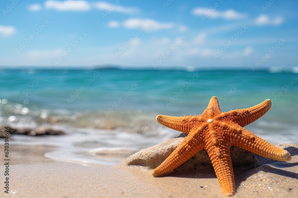a starfish on the shore - closeup a starfish on the shore - closeup