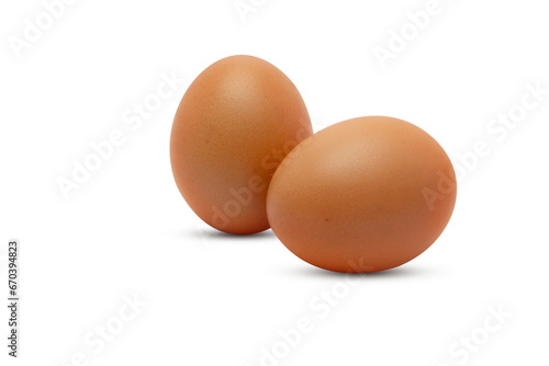 two chicken egg isolate on transparent background png